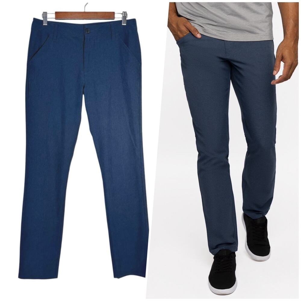 Travis Mathew | Men | Open To Close Brushed Blue Lightweight Golf Pants | Sz 30